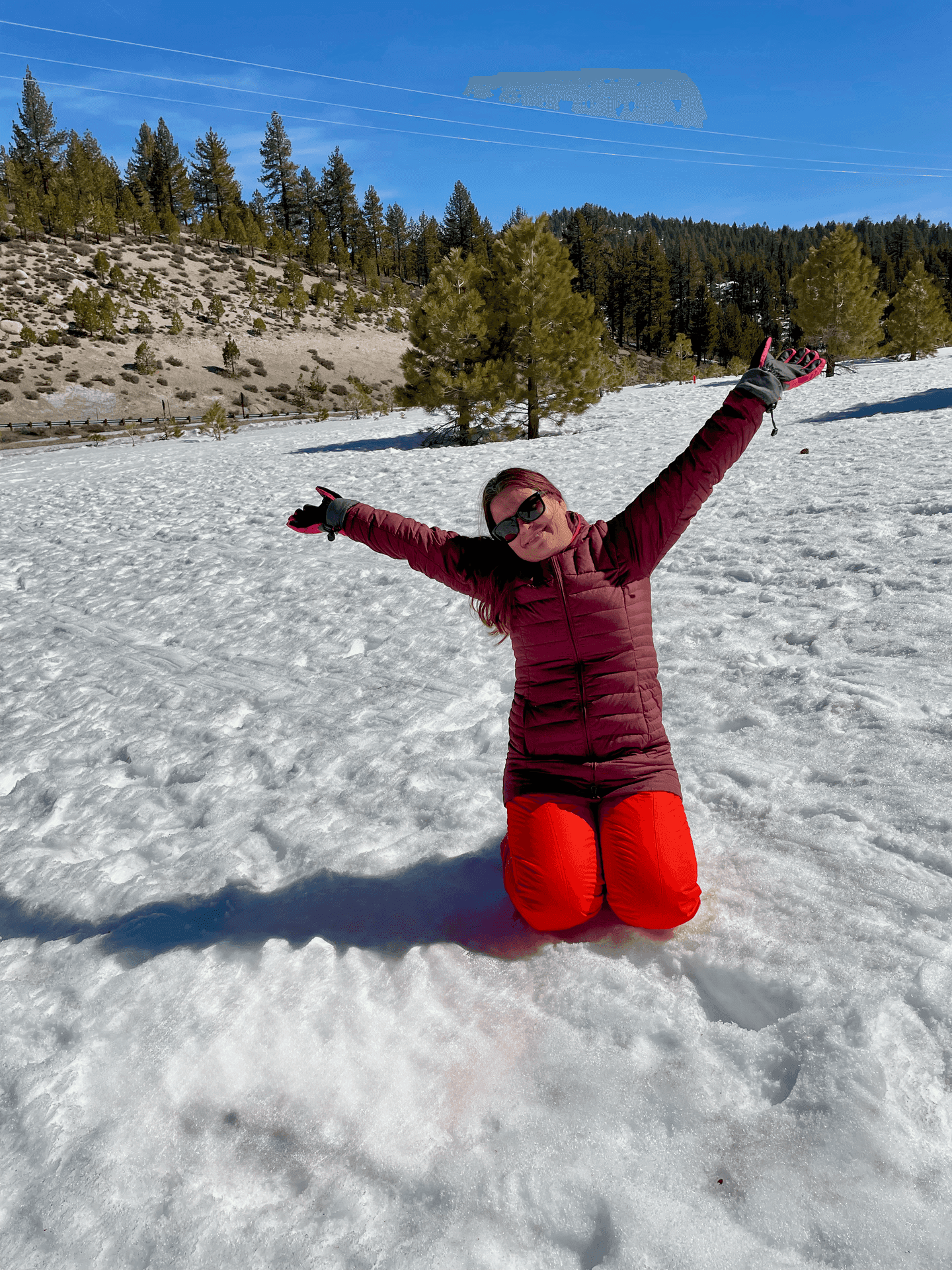Melissa in snow