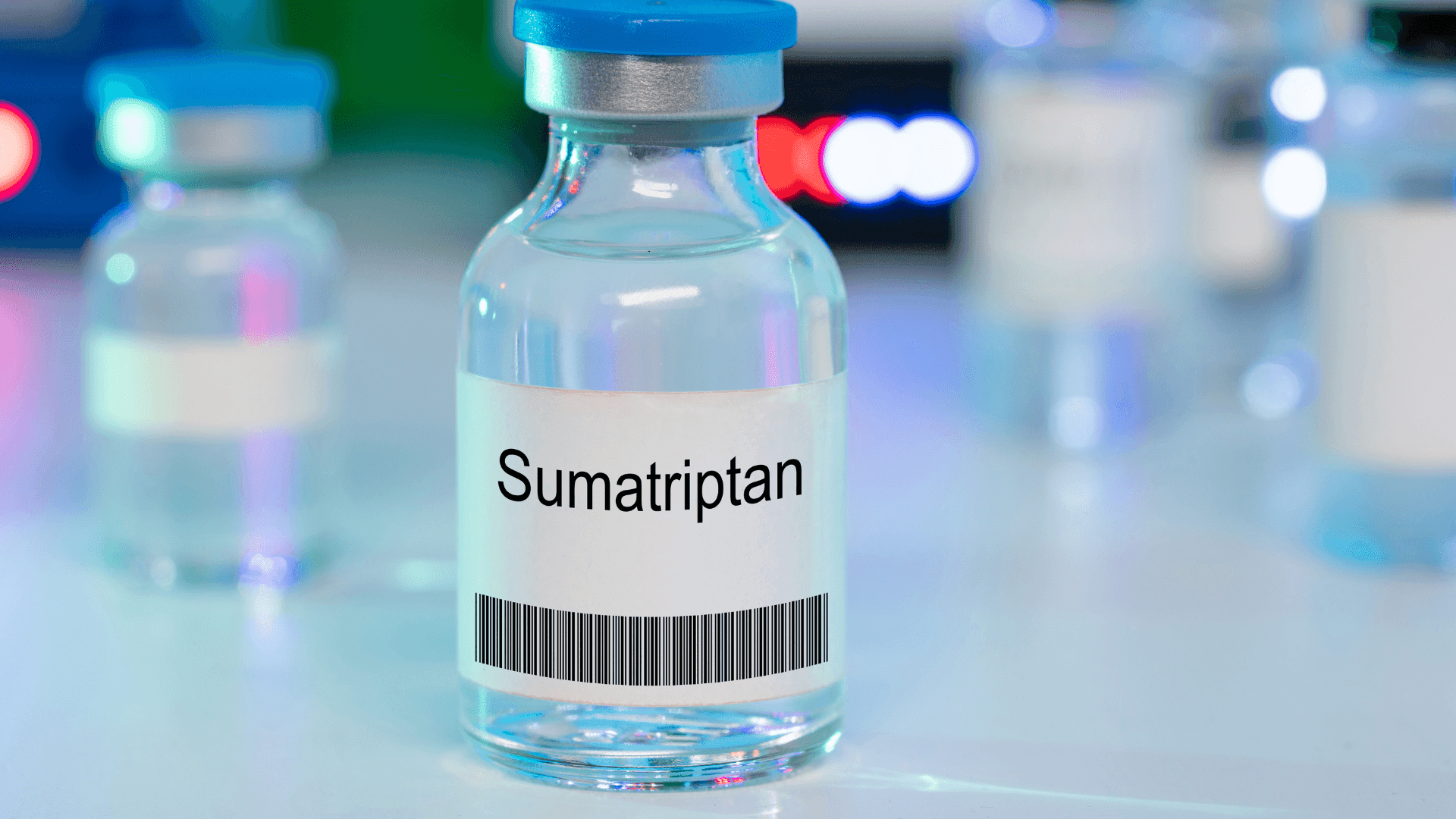 Bottle with words sumatriptan
